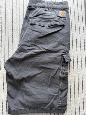 Carhartt Charcoal Utility Work Shorts with Pocket